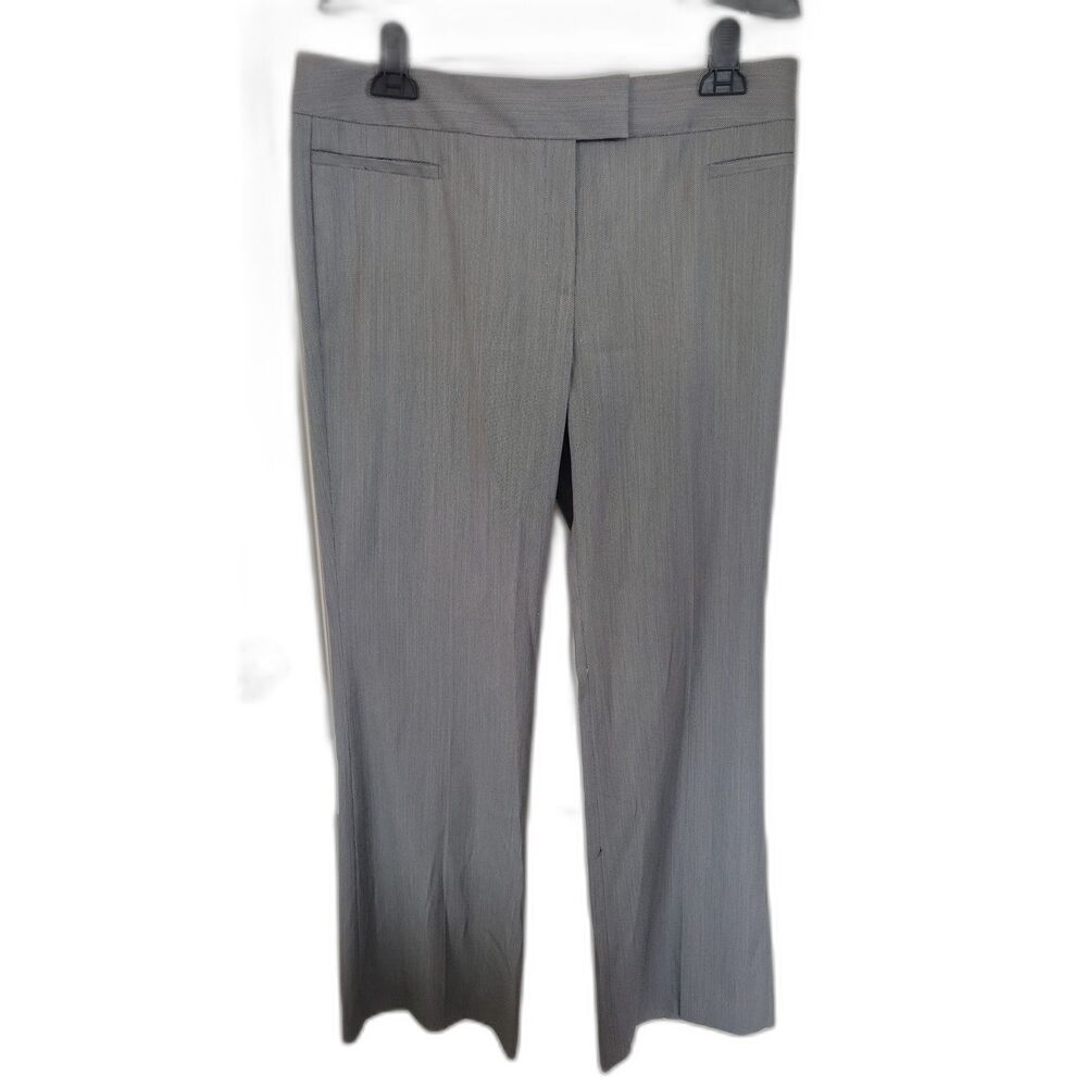 Lafayette 148 Virgin Wool Gray Trouser Pants